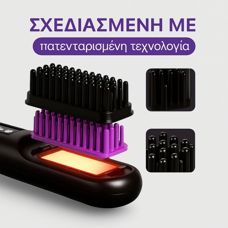 Nimésha GoBrush PRO – Η Ασύρματη Ισιωτική Βούρτσα Μαλλιών